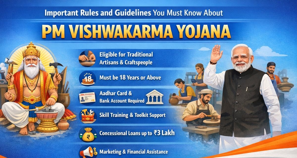 PM Vishwakarma News Important Rules and Guidelines You Must Know About PM Vishwakarma Yojana