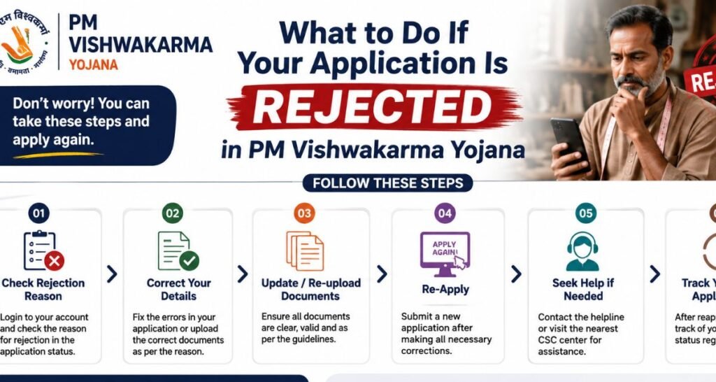 What to Do If Your Application Is Rejected in PM Vishwakarma Yojana